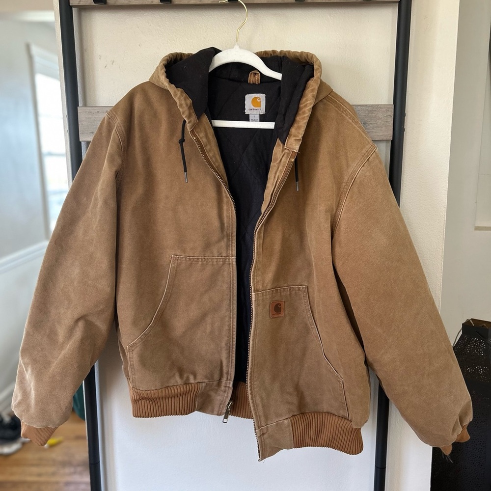 Vintage Carhartt Brown Hooded Jacket